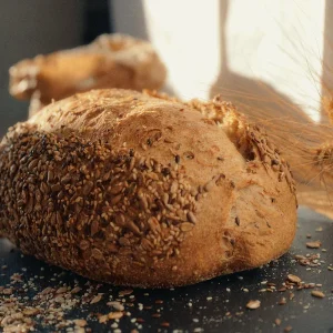 pan de pueblo con semillas