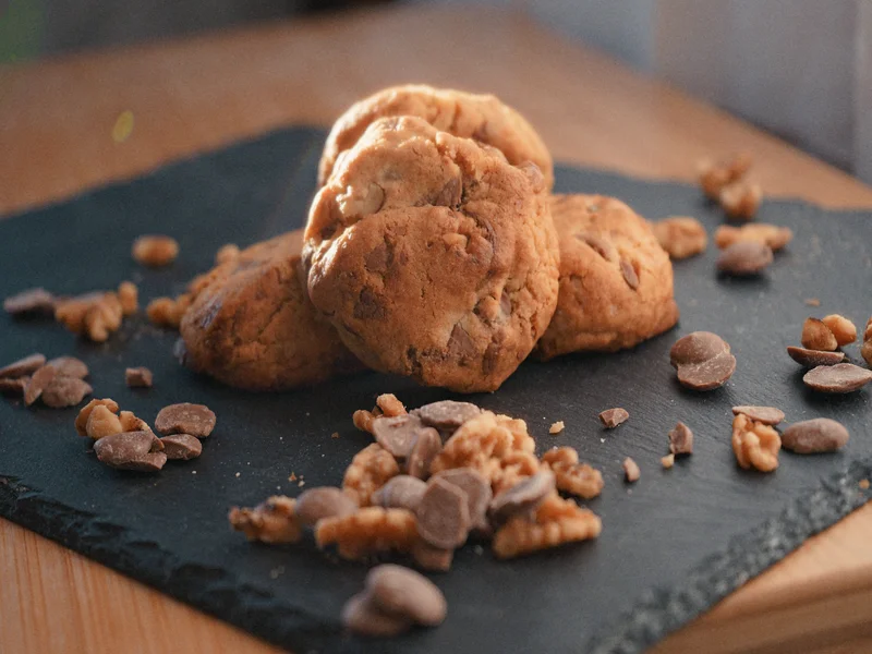 galletas cookie con chocalte y nueces