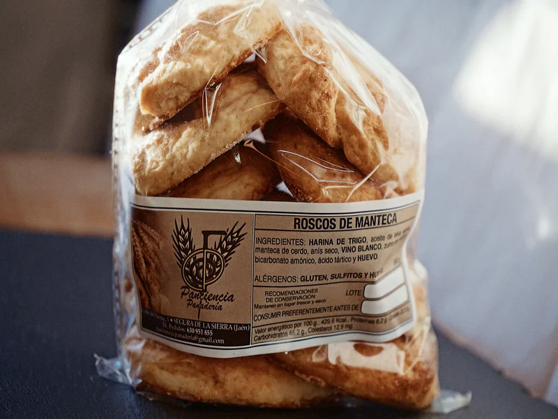 bolsa de rosquillas de manteca y anis